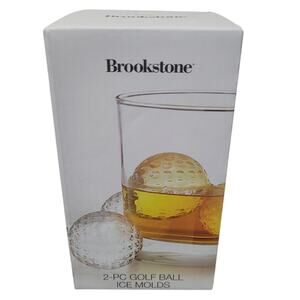 Brookstone 2 Piece Golf Ball Ice Molds New & Sealed Father's Day Gift Ideas
